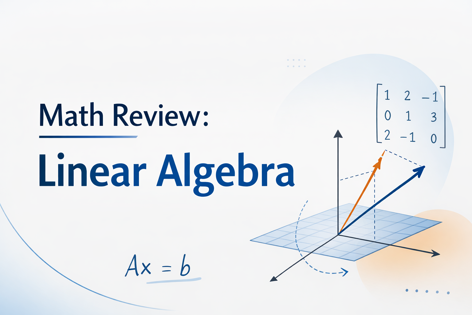 Math Review: Linear Algebra
